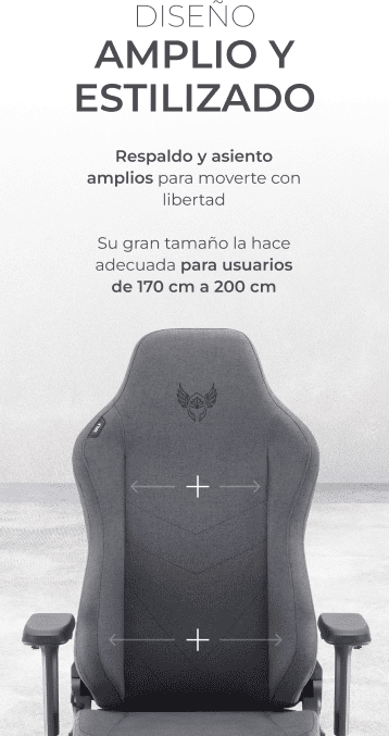 Silla Freya Elite con respaldo y asiento amplios para usuarios altos